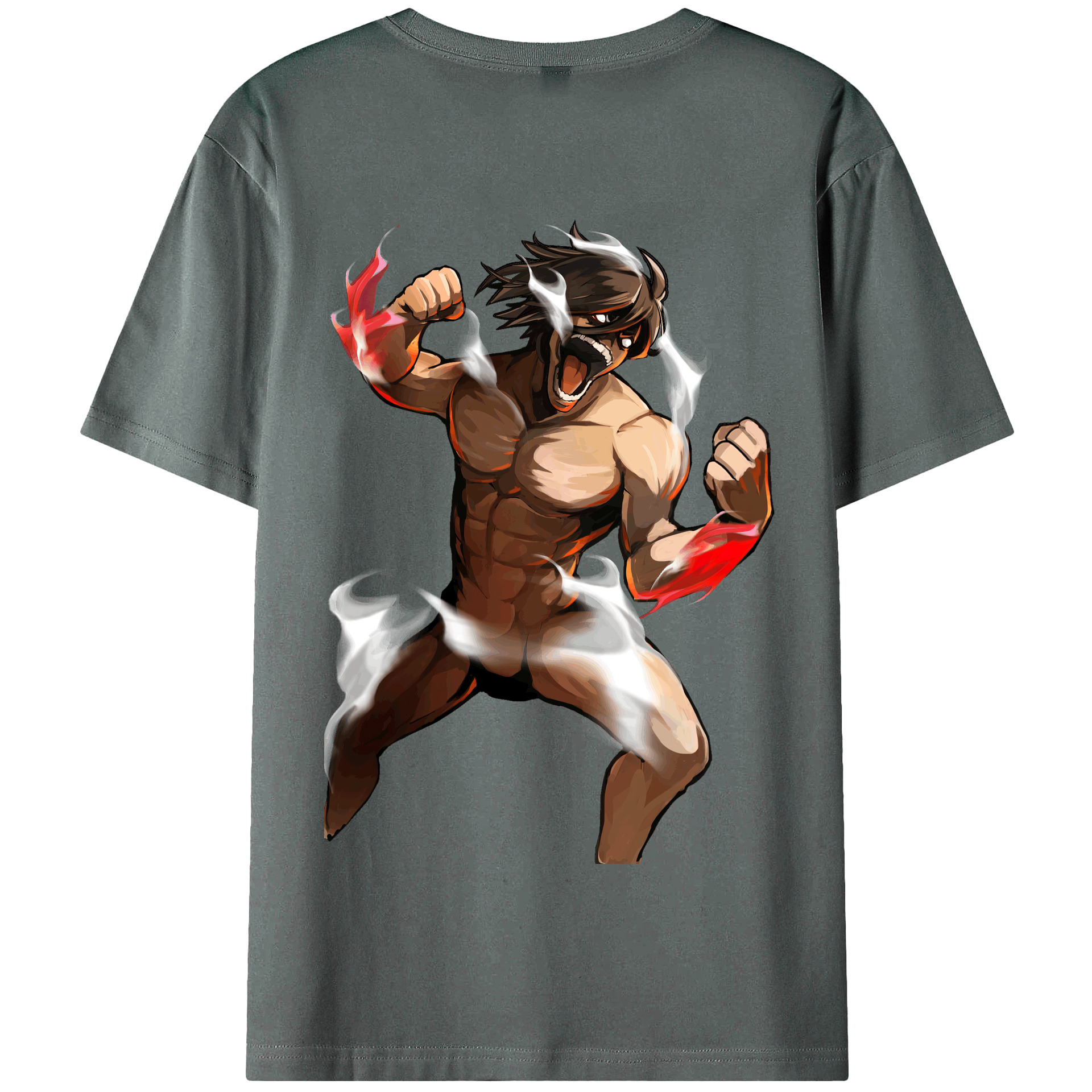 （画像用） 進撃の巨人 Attack on Titan 綿100％半袖Tシャツ（背面プリント）